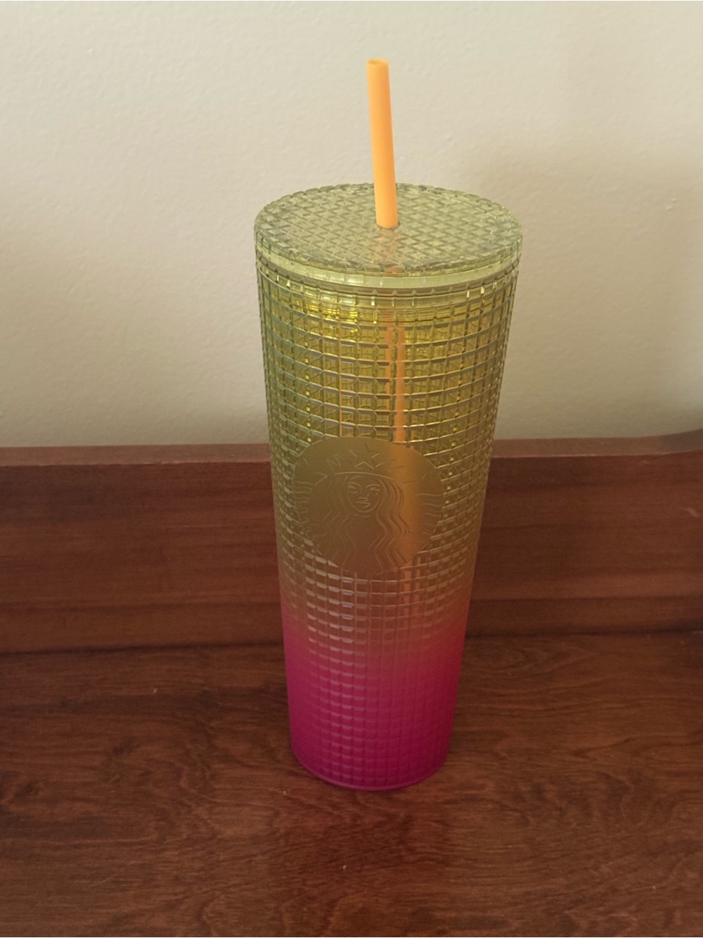 Starbucks Pink and Orange Gradient Tumbler Base